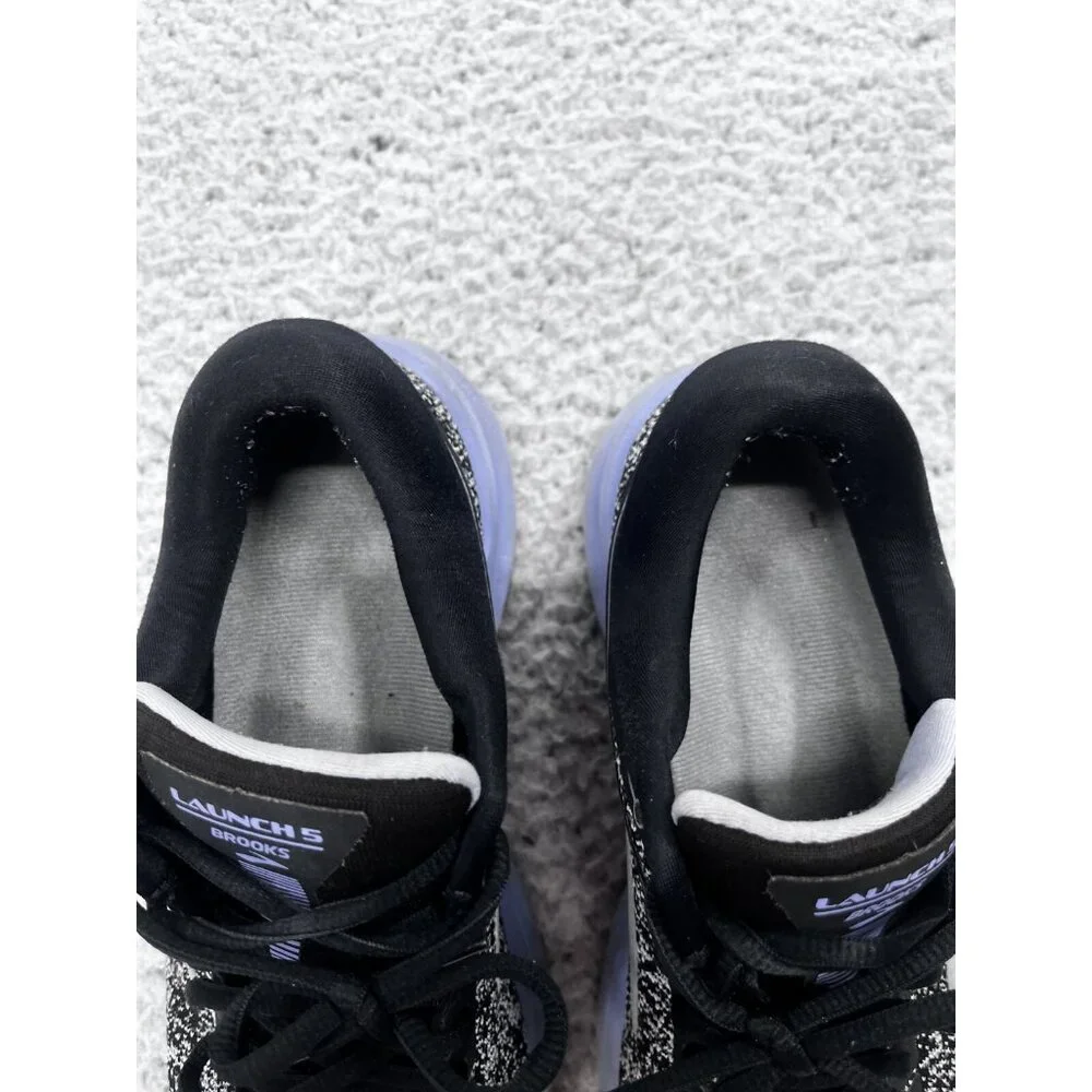 Women's Brooks Launch 5 Black Purple Running Athletic Shoes Size 9.5 M - Picture 4 of 12